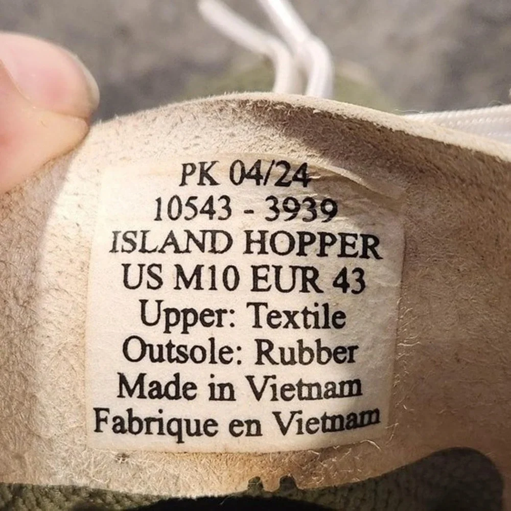 OluKai Island‎ Hopper Shoes Mens Size 10 Green Mesh Running Sneakers 10543-3939